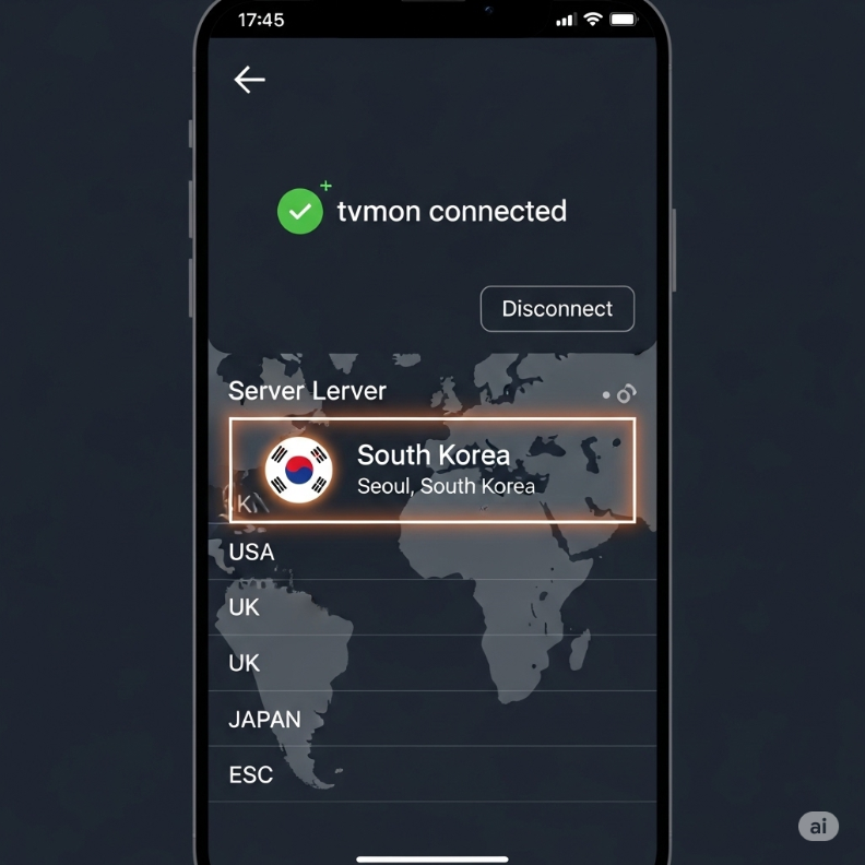VPN 설정 화면 캡처