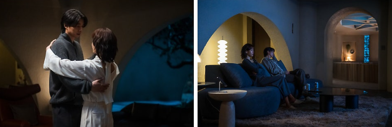 넷플릭스 시리즈 '트렁크' 속 두 주인공이 공유하는 내밀하고도 위태로운 순간들을 담고 있습니다.