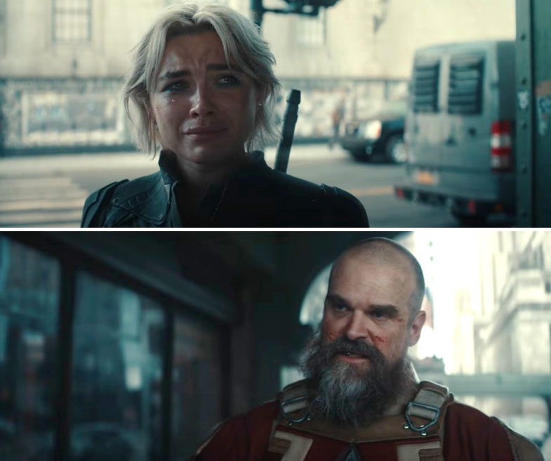 영화 *'썬더볼츠'**의 감성적인 순간과 캐릭터 간의 유대를 보여줍니다.